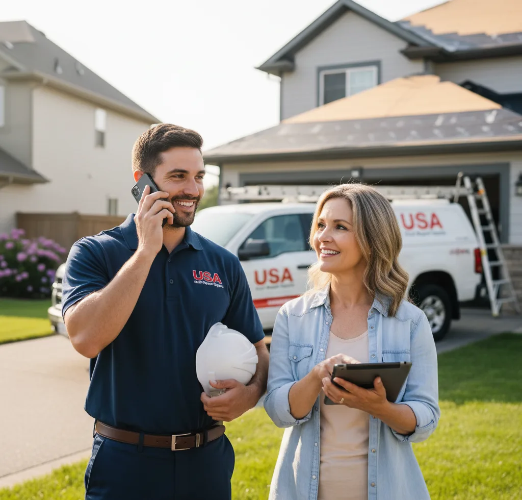 USA Roof Repair Experts customer support in Shortsville